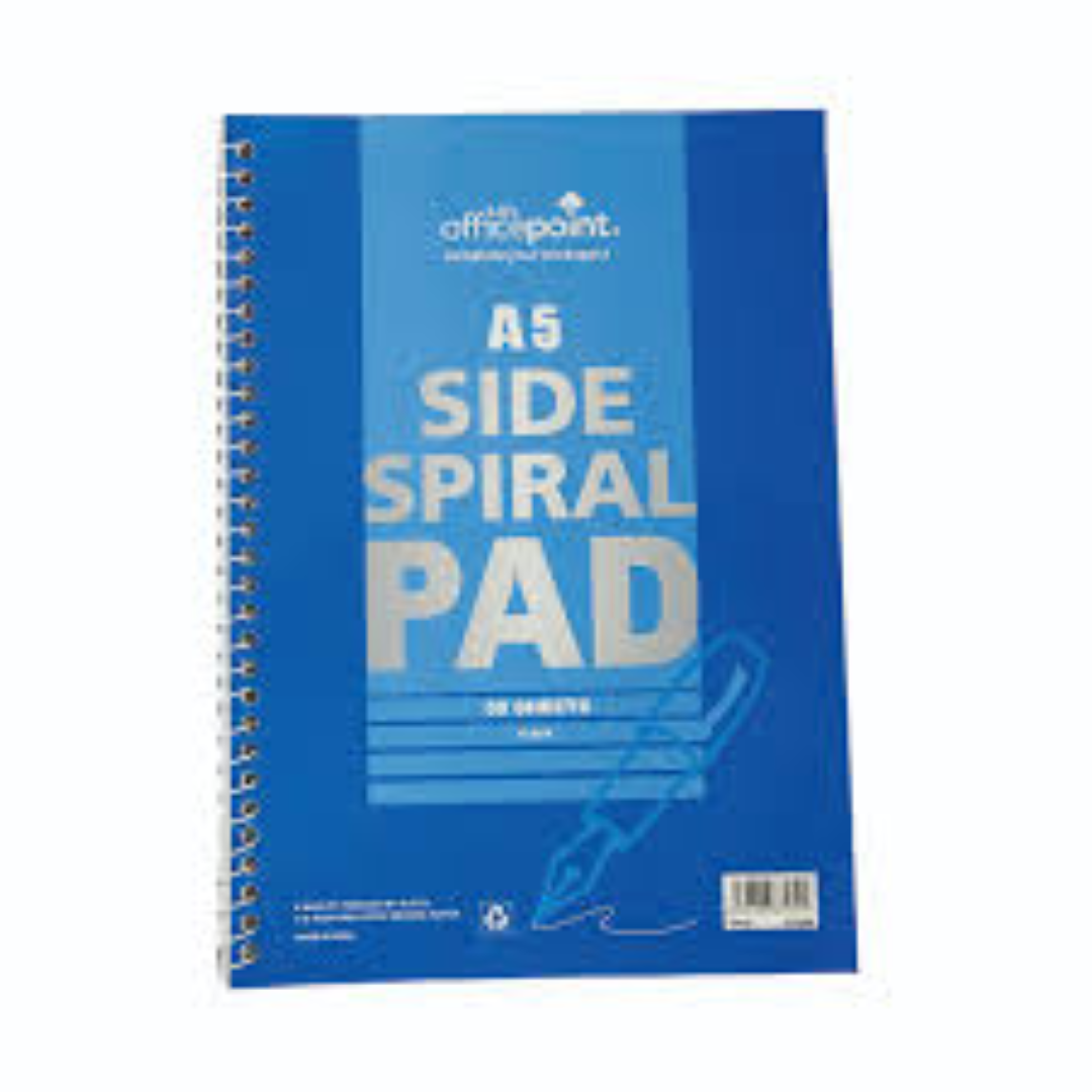 OFFICEPOINT PAD SIDE SPIRAL NP-09 A5 50SHT